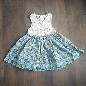 MATILDA JANE CROCHET FLORAL  BOHO DRESS GIRLS 8